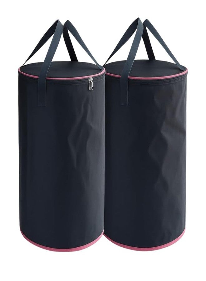 BLESS BERRIES Foldable Laundry Bag with Side Handles | Collapsible Storage Basket for Clothes Toys Blankets | Durable Fabric Home Organizer for Bedroom Bathroom Dorm Travel Use - Image 1